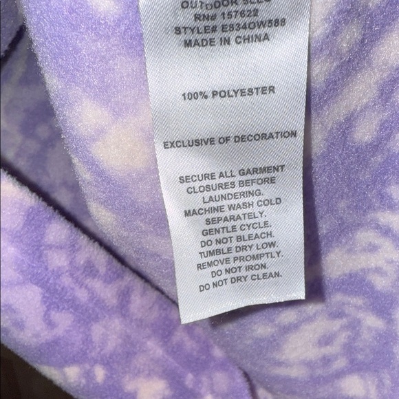 Eddie Bauer Purple Patterned Kids Jacket - Picture 5 of 5